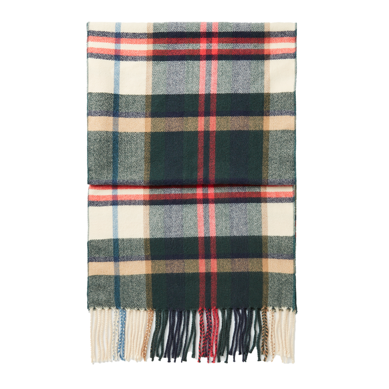 Joules Langtree Check Scarf - Green Check-1
